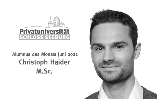 Alumnus des Monats Juni 2021 Christoph Haider M.Sc.