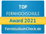 Top Fernhochschule Award 2021 - FernstudiumCheck.de