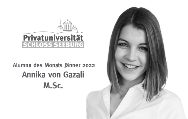 Alumna des Monats Jänner 2022: Annika von Gazali M.Sc.